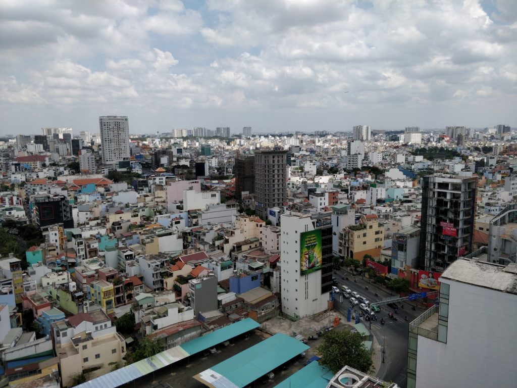 The view from An Phu Plaza in Ho Chi Minh.  This was an Airbnb find for under $20 a night or so.