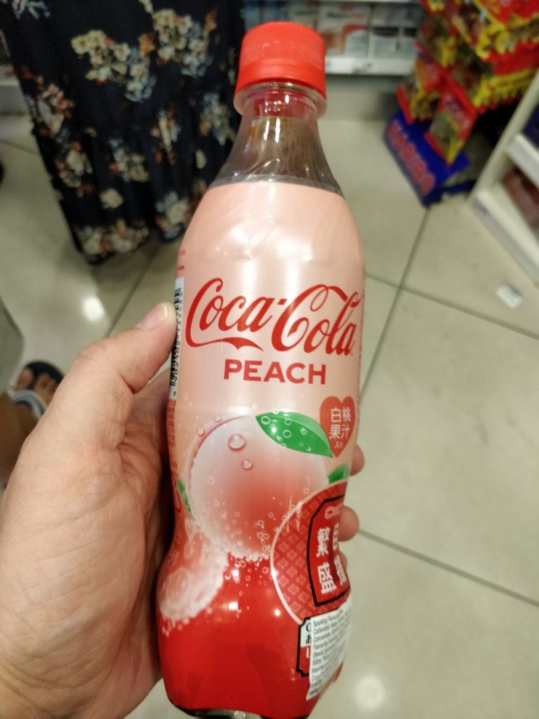 Singapore has peach Coke.  Crazy!